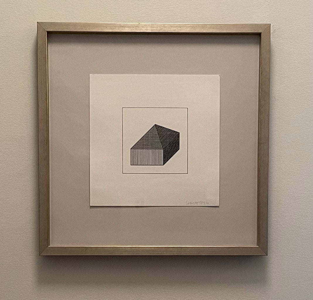 "Plate #10 - Twelve Forms Derived from a Cube" - Sol Lewitt