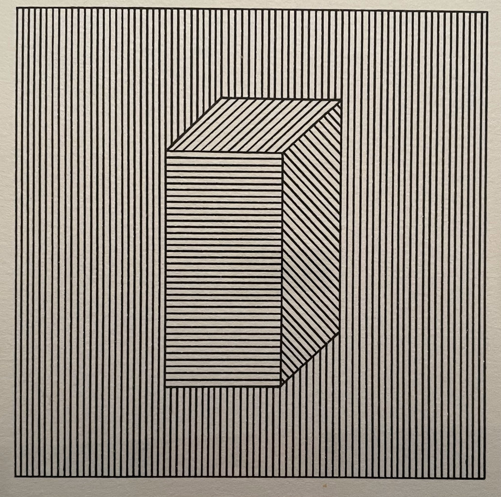 "Plate #28 - Twelve Forms Derived from a Cube" - Sol Lewitt