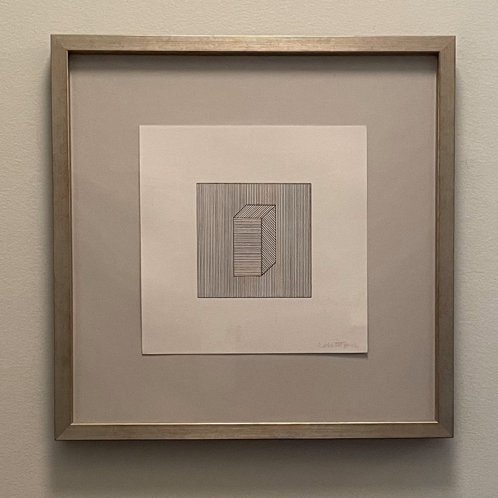 "Plate #28 - Twelve Forms Derived from a Cube" - Sol Lewitt