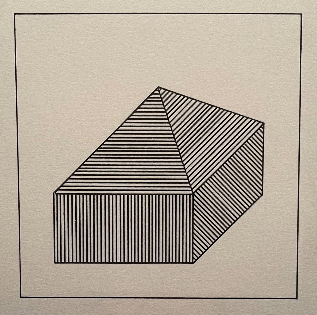 "Plate #42 - Twelve Forms Derived from a Cube" - Sol Lewitt